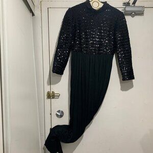 VINTAGE CIZANNE - ELLEN RICHARDSON SEQUIN MAXI DRESSES SIZE S
